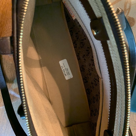 Dooney & Bourke Signature Fabric/Leather Trim - Picture 7 of 8